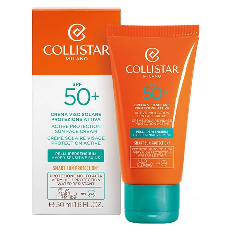 Collistar Crema Viso Solare Protezione Attiva Pelli Ipersensibili Spf 50+ 2 Collistar Crema Viso Solare Protezione Attiva Pelli Ipersensibili Spf 50+ - immagine 2
