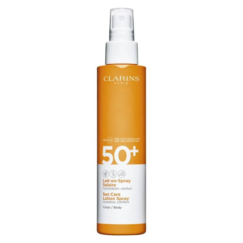 Clarins Lait-En-Spray Solaire Corps SPF 50+ 1 Clarins Lait-En-Spray Solaire Corps SPF 50+