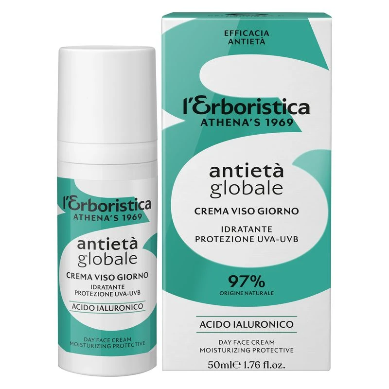 Antietà Globale Crema Viso Giorno Idratante Protezione UVA-UVB Acido Ialuronico 1 Antietà Globale Crema Viso Giorno Idratante Protezione UVA-UVB Acido Ialuronico