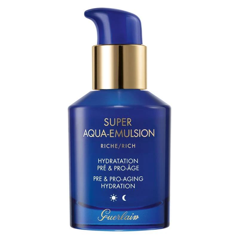 Guerlain SUPER AQUA EMULSION RICHE Hydratation Pré & Pro-Âge 1 Guerlain SUPER AQUA EMULSION RICHE Hydratation Pré & Pro-Âge