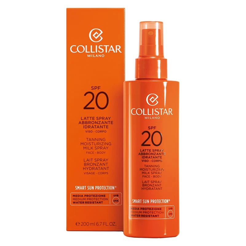 Collistar Latte Spray Abbronzante Idratante Viso - Corpo Spf 20 2 Collistar Latte Spray Abbronzante Idratante Viso - Corpo Spf 20 - immagine 2