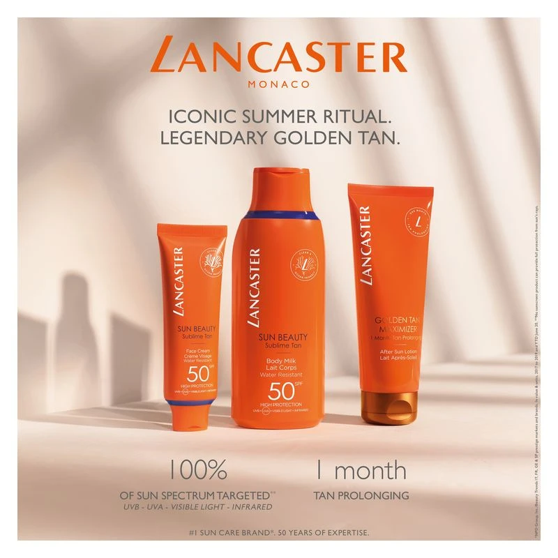 Lancaster SUN BEAUTY SUBLIME TAN FACE CREAM SPF 50 5 Lancaster SUN BEAUTY SUBLIME TAN FACE CREAM SPF 50 - immagine 5