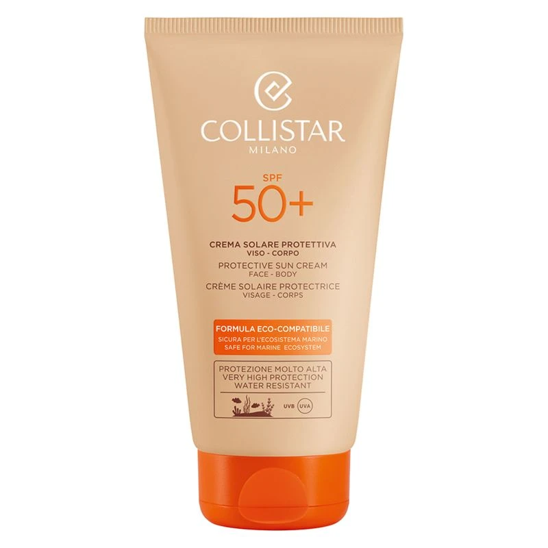 Collistar Crema Solare Protettiva Viso-Corpo Spf 50+ Formula Eco-Compatibile 1 Collistar Crema Solare Protettiva Viso-Corpo Spf 50+ Formula Eco-Compatibile