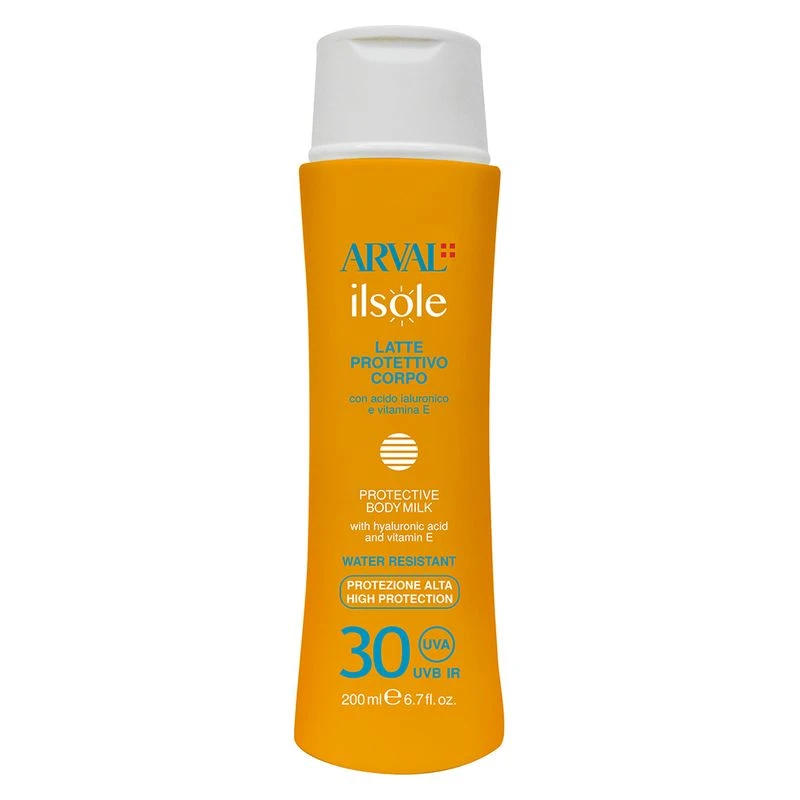 IL SOLE LATTE PROTETTIVO CORPO SPF 30 CON ACIDO IALURONICO E VITAMINA E 1 IL SOLE LATTE PROTETTIVO CORPO SPF 30 CON ACIDO IALURONICO E VITAMINA E